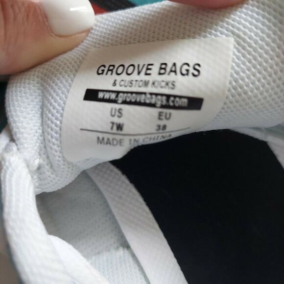 Groove Bags Womens Blue Sneaker w Violin Shoes Size US 7 W - Picture 8 of 8